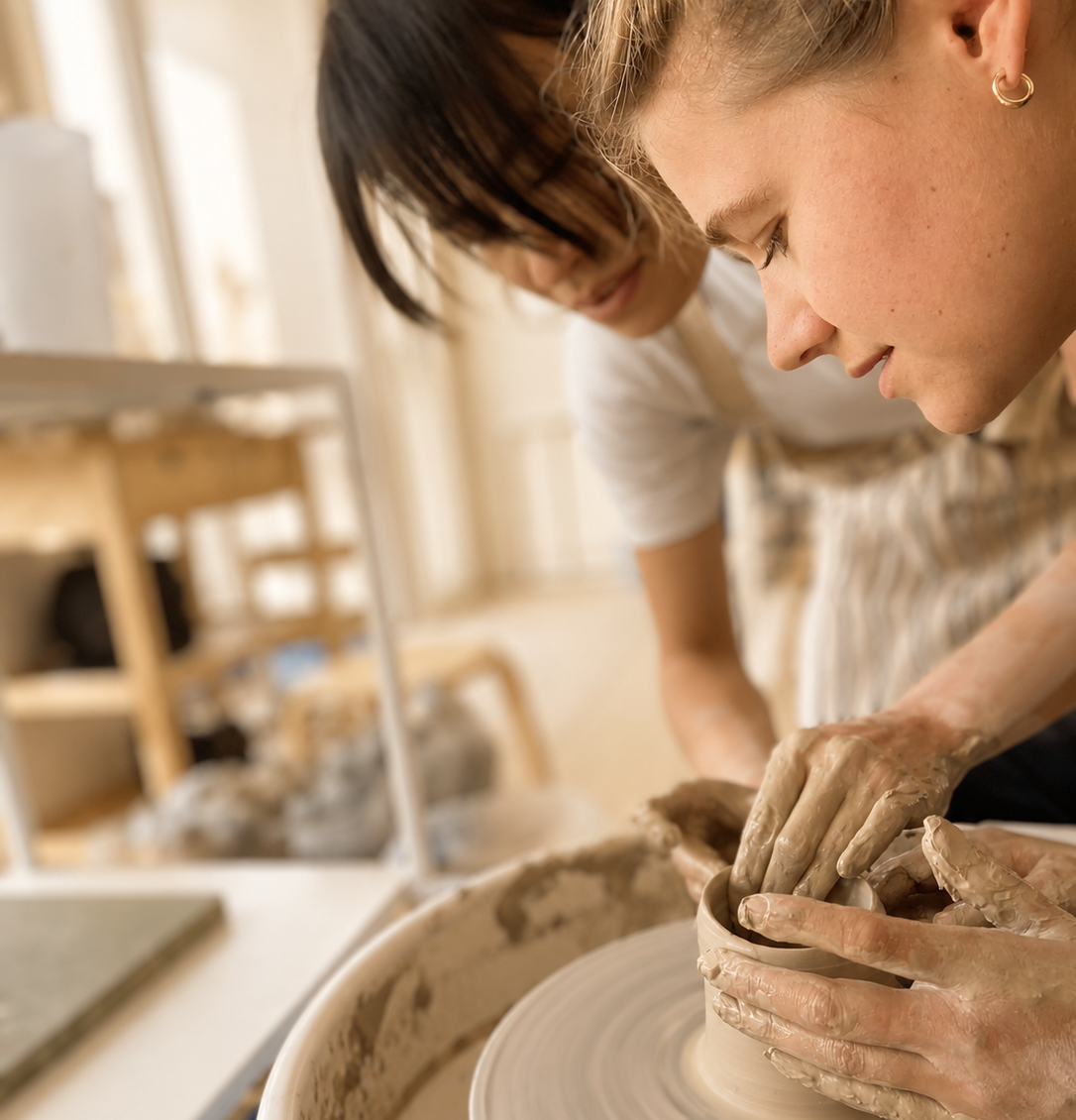 Cours hebdomadaires de tournage & modelage